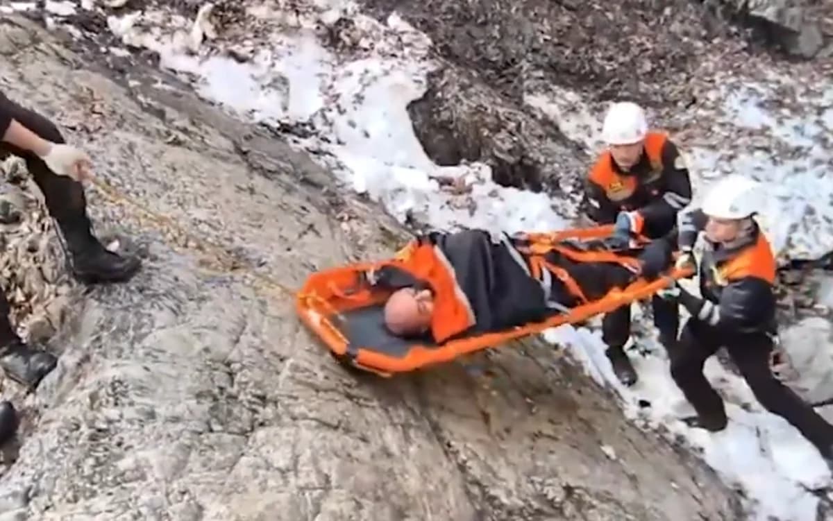 Qəbələdə 50 yaşlı kişi dağdan yıxıldı - Hadisə yerindən GÖRÜNTÜLƏR - VİDEO