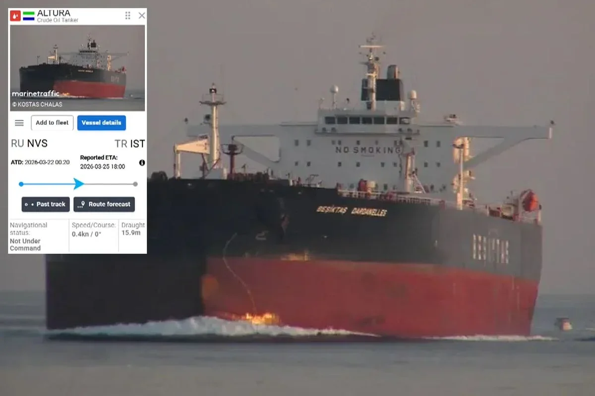 140 min ton neftlə yüklü Türkiyə tankeri DRONLA VURULDU