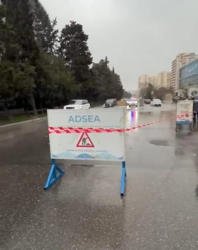 İntensiv yağışlarla əlaqədar ADSEA gücləndirilmiş iş rejimində çalışır - FOTO