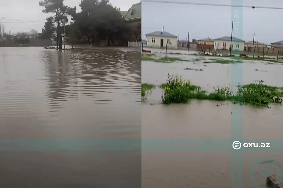 Yağış şimal rayonlarında fəsad törətdi: Xudat və Şabranı su basdı