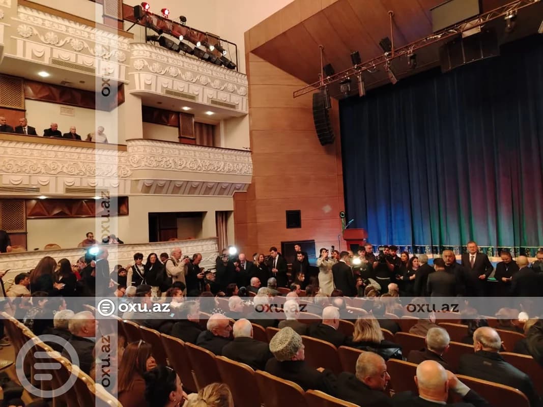 Xalq artisti Rasim Balayevlə vida mərasimi keçirilir - CANLI