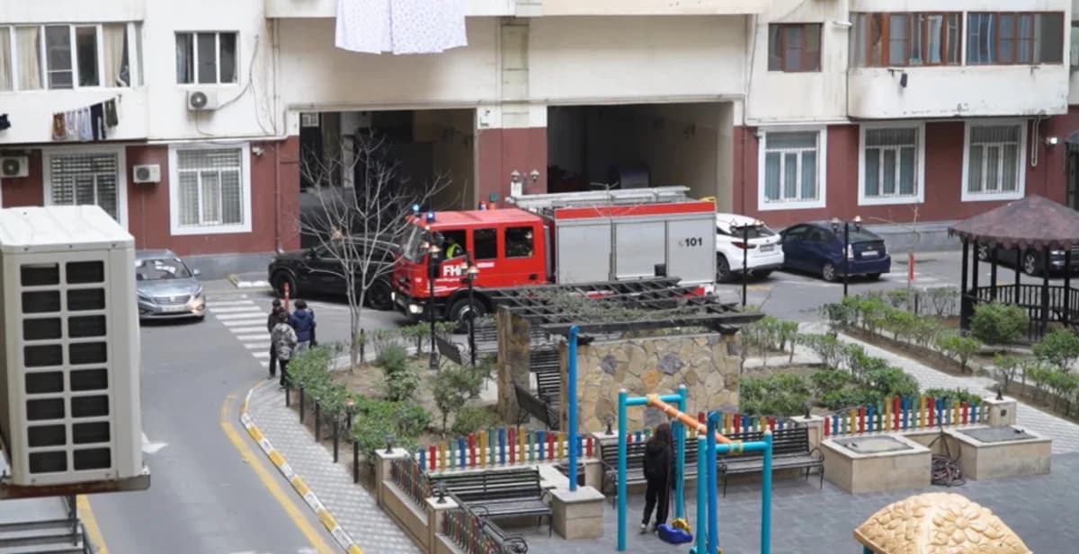 Fövqəladə Hallar Nazirliyi daha bir şərti yanğın təlimi keçirdi, nöqsanlar aşkarlandı - FOTO - VİDEO
