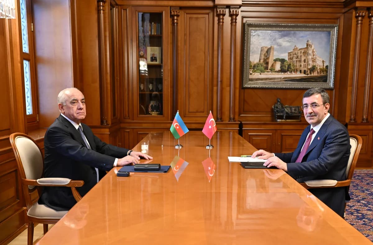 Baş nazir Əli Əsədov Türkiyənin vitse-prezidenti Cevdet Yılmazla görüşüb