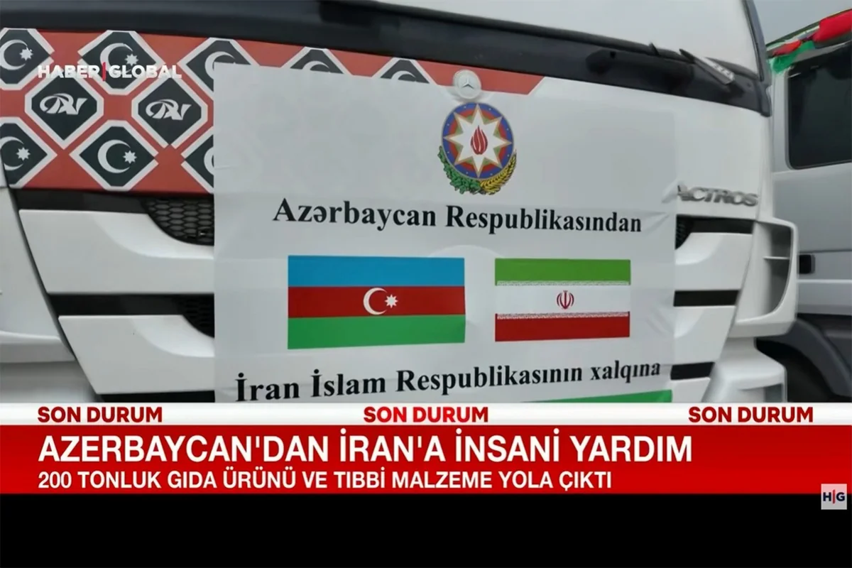 "Haber Global" Azərbaycandan İrana yola salınan humanitar yardımla bağlı VİDEOSÜJET hazırlayıb