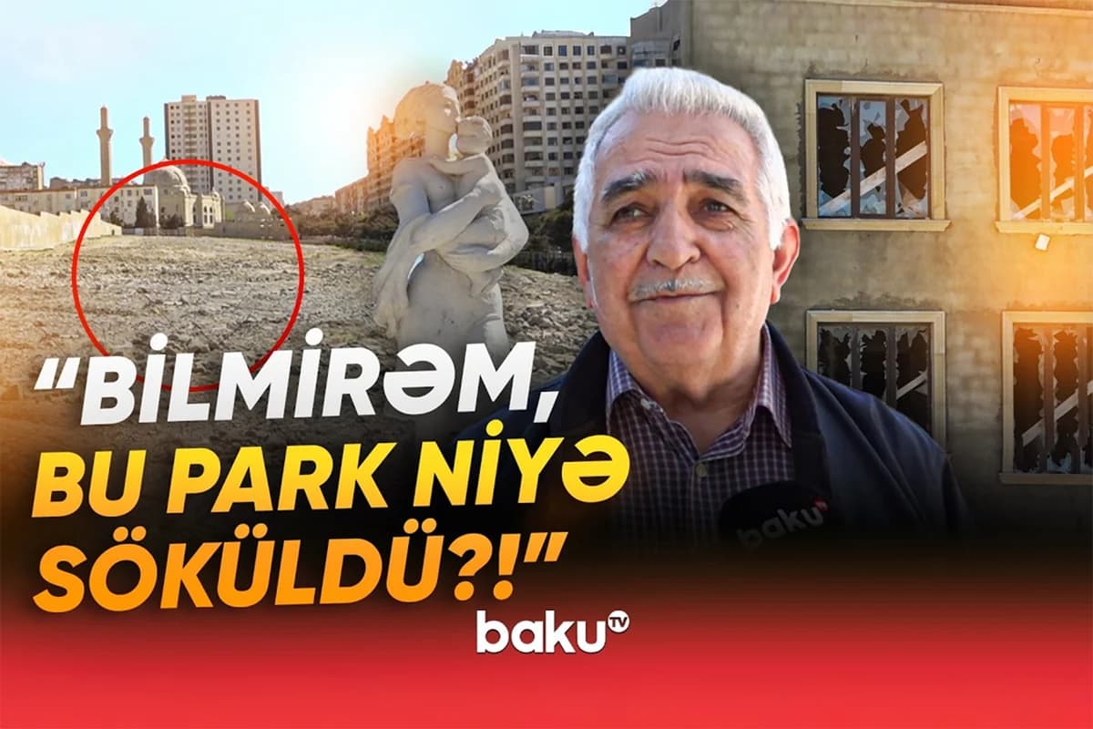 Bakıda təmiri yarımçıq qalan parklar: "Gördüm ki, burada başqa işlər görürlər" - VİDEO