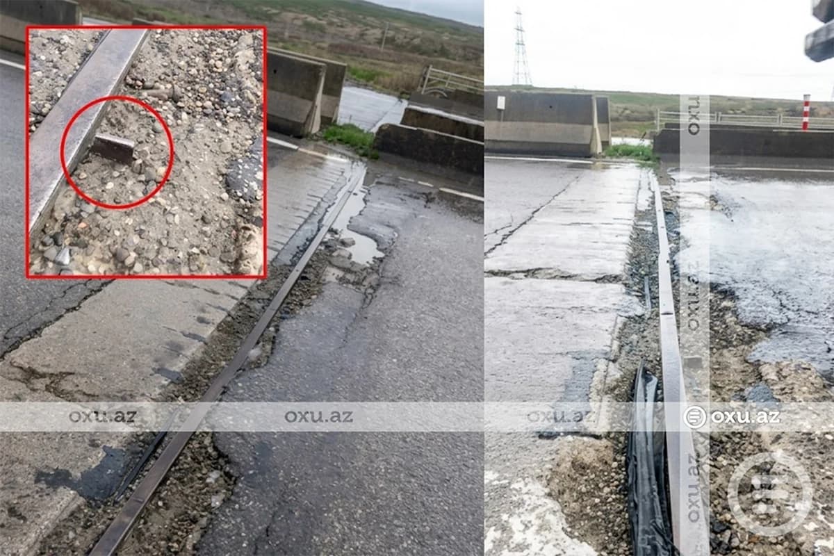 Bakı-Quba avtomobil yolunda TƏHLÜKƏLİ VƏZİYYƏT - FOTO - VİDEO