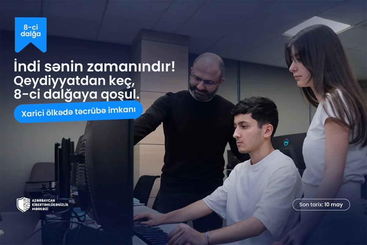 Azərbaycan Kibertəhlükəsizlik Mərkəzinin yeni tədris dalğasına qeydiyyat başladı