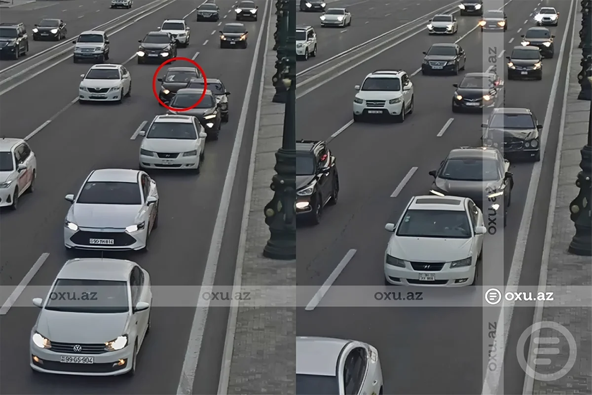 Paytaxtda baş verən zəncirvari qəzanın ANBAAN GÖRÜNTÜLƏRİ