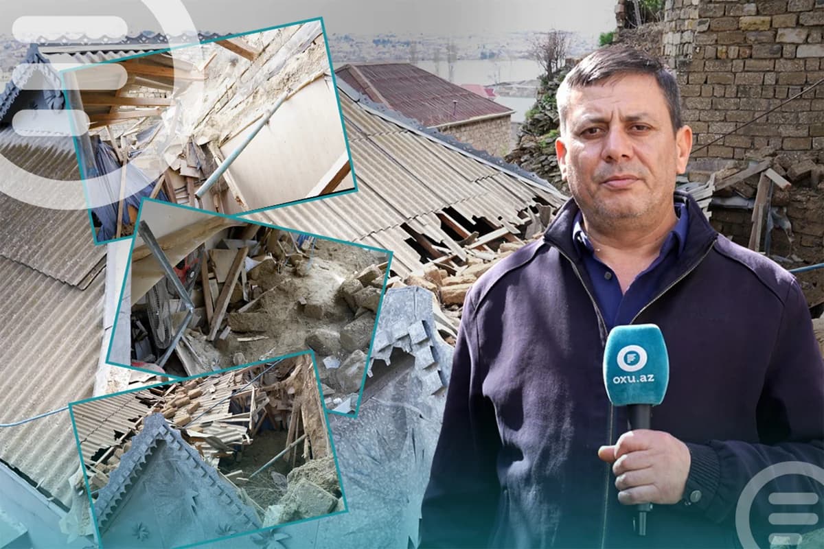 Sabunçuda gecəyarı DƏHŞƏT: Torpaq sürüşdü, qadın uçan evin altında qaldı - SON GÖRÜNTÜLƏR