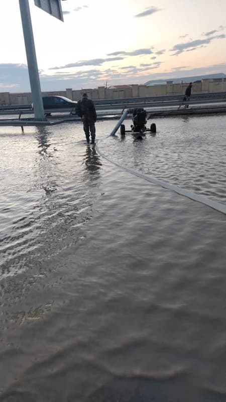 Paytaxt ərazisində suçəkmə işləri davam etdirilir - FOTO - VİDEO