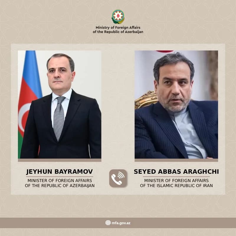 Azərbaycan və İran XİN rəhbərləri arasında telefon danışığı: Pakistanın vasitəçiliyi təqdir olundu