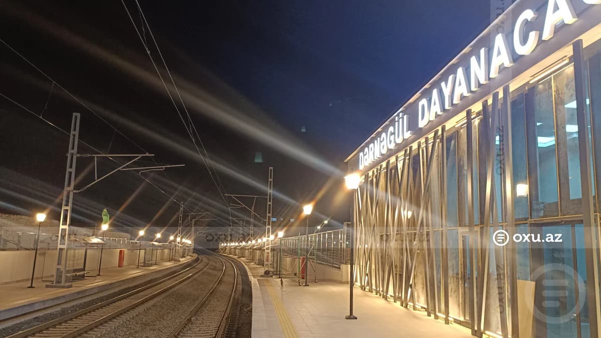 ADY-nin tikintisi yekunlaşmaq üzrə olan "Dərnəgül" dayanacağından EKSKLÜZİV GÖRÜNTÜLƏR