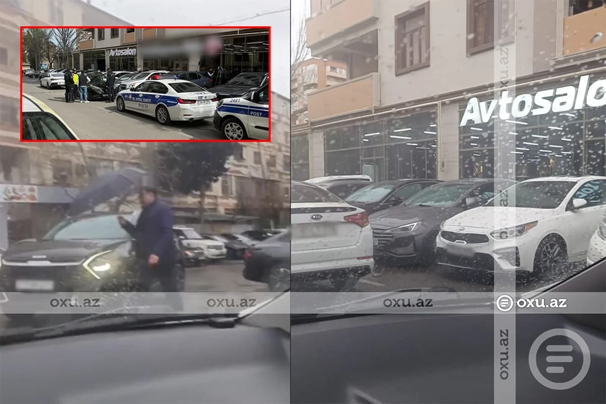 Nəsimi rayonunda avtosalon məhəllə yolunu ZƏBT EDİB: "Qəza riski artır"