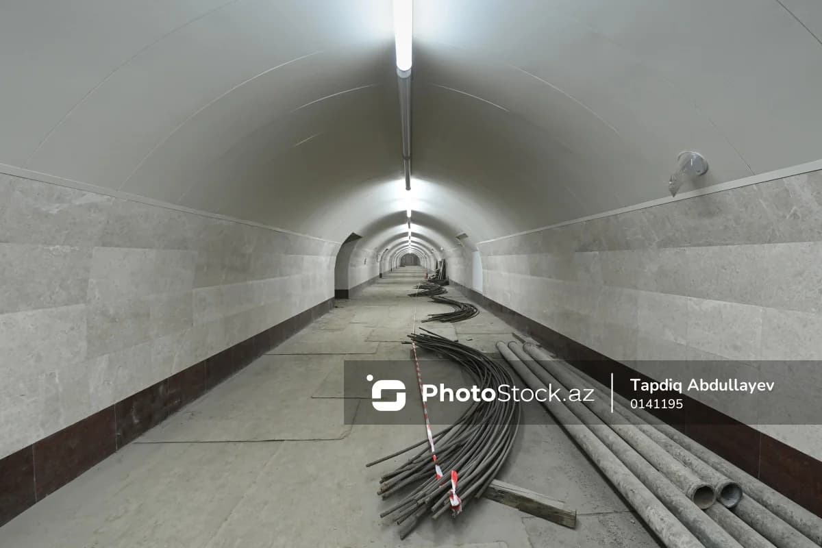 Bakıda yeni tikilən metro stansiyası VAXTINDAN ƏVVƏL istifadəyə verilə bilər - FOTO