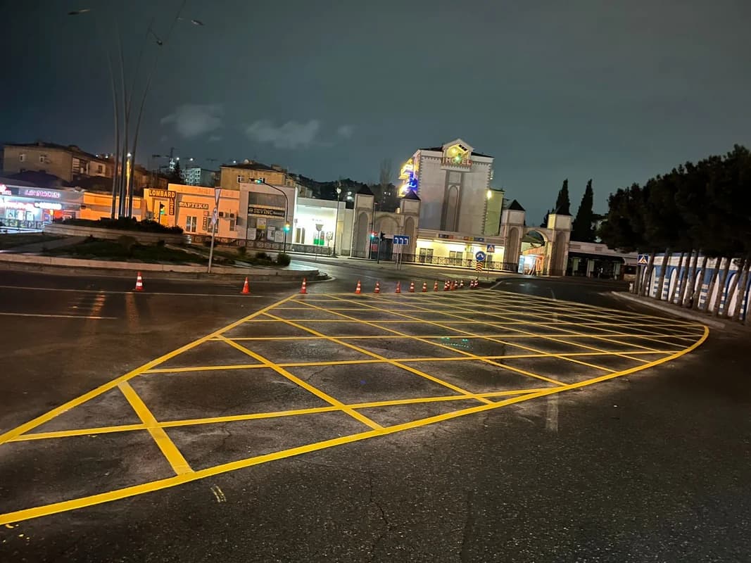 Bakıda davamlı sıxlıq olan daha bir ərazidə "sarı tor" tətbiq edildi - FOTO