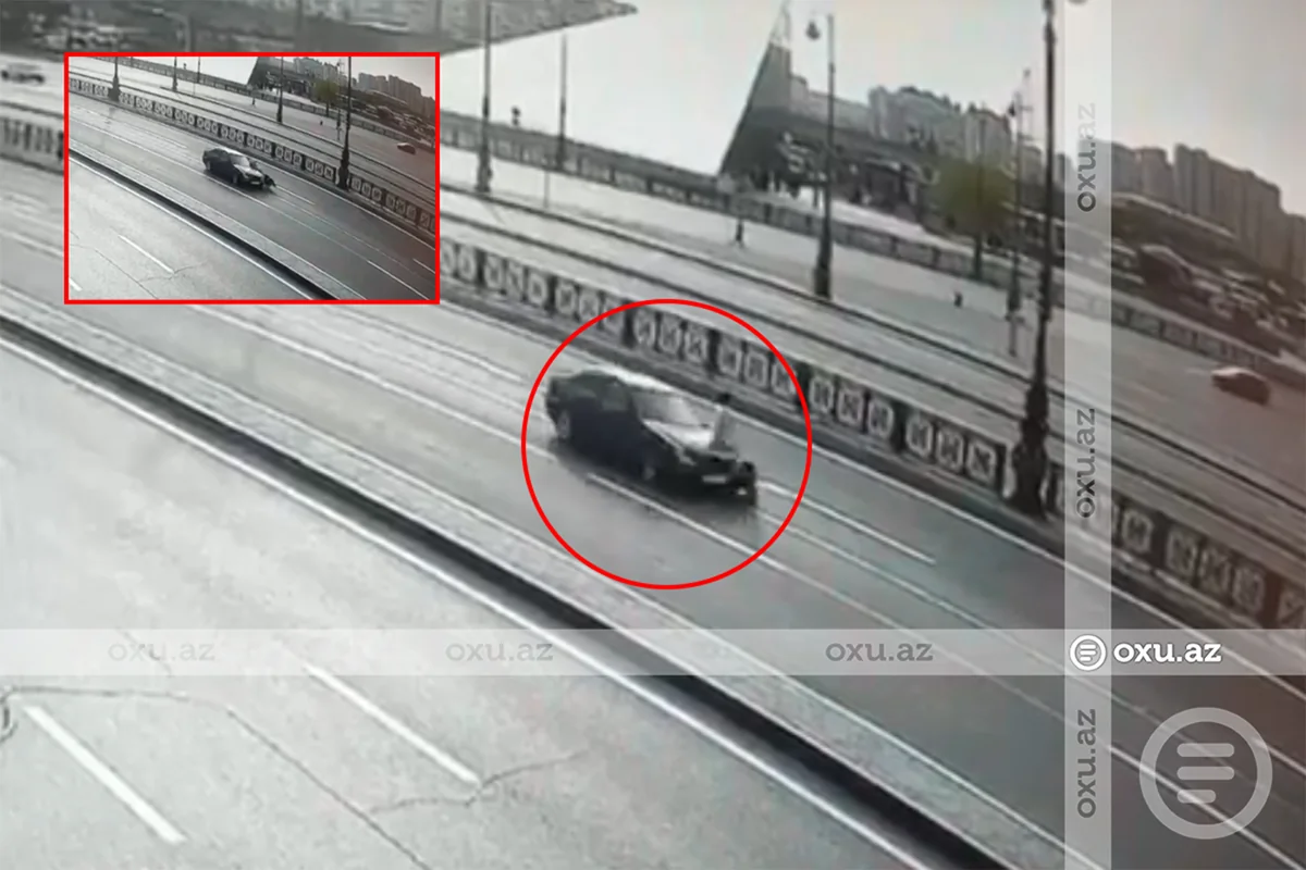 Bakıda yolu köndələn keçən qadını avtomobil vurdu - DƏHŞƏTLİ QƏZANIN ANBAAN VİDEOSU