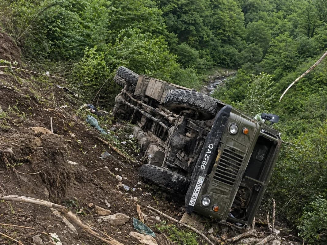 Lerikdə AĞIR QƏZA: İki ay əvvəl evlənən qazi ÖLDÜ - FOTO