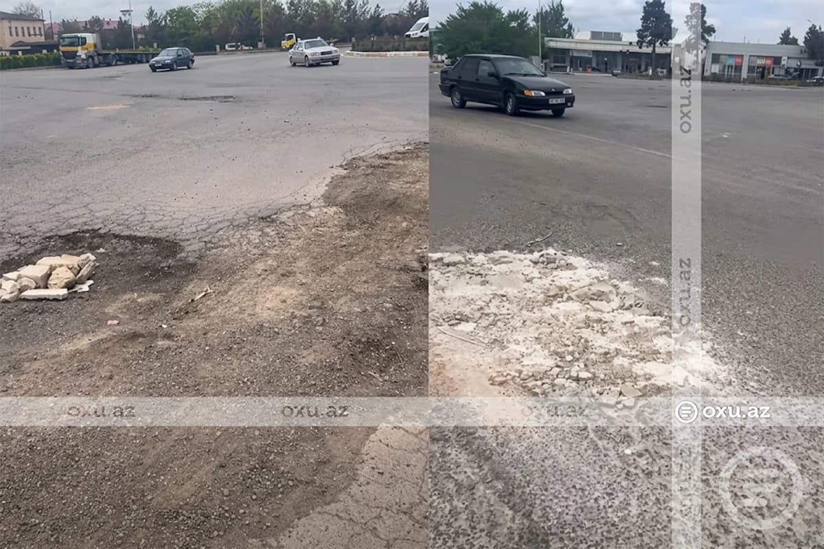 Şirvanda "Salyan dairəsi" sürücülərin KABUSUNA ÇEVRİLİB - FOTO