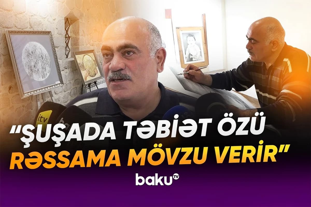 Zaur Mirzəyev Şuşada yaşayıb-yaratmağın sevincini bölüşdü: "Möhtəşəm əsərlər olacaq" - VİDEO